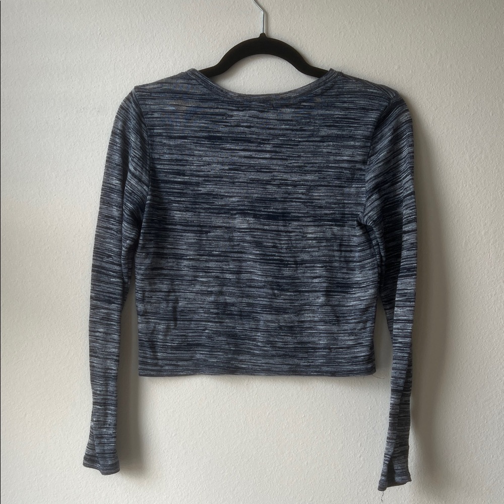 Ambiance Charcoal Heather Long Sleeve Tee - Picture 3 of 4